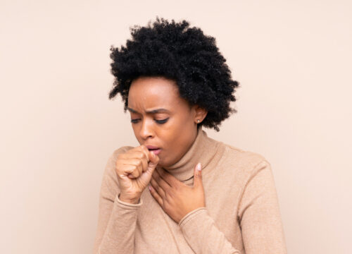 Photo of a woman with a chronic cough